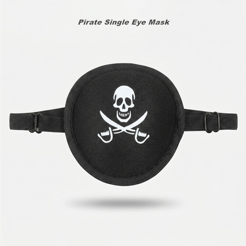 3D Printing Mask - Piraten-Stil 3D-Einäugige Schlafmaske mit Lichtblockierung, verstellbarem