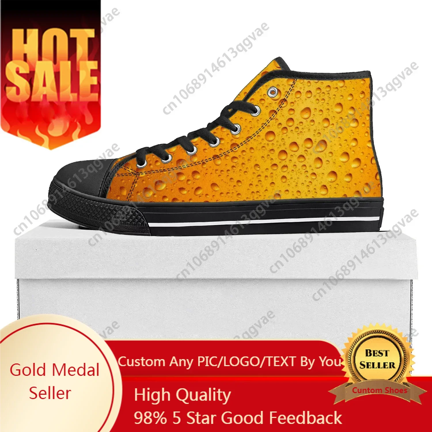3D Printing Custom - Bier Unisex 3D-Druck High-Top Hochwertige Sneaker